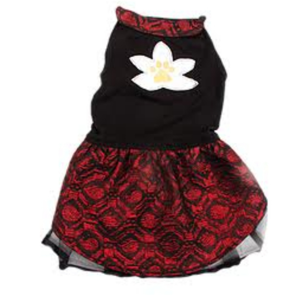 NWOT DOGGY Size Medium Black & Red Cocktail Dress